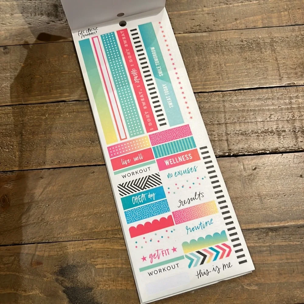 The Happy Planner Washi Fitness stickers
